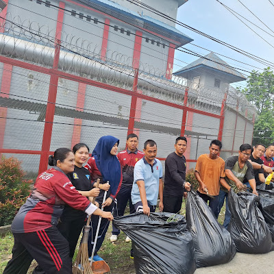 Peringati Word Cleanup Day, Rutan Labuhandeli Gelar Gotroy Kebersihan Lingkungan