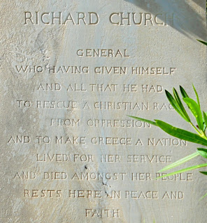 το ταφικό μνημείο του Richard Church στο Α΄ Νεκροταφείο των Αθηνών