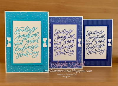 Angela's PaperArts: Stampin Up Good Feelings 2022-24 In Colors cards