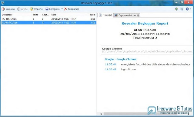 Revealer Keylogger Free : un logiciel pour surveiller tout ce qui est tapé sur le clavier de votre PC