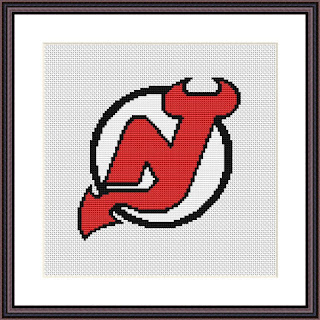 New Jersey Devils cross stitch pattern - Tango Stitch