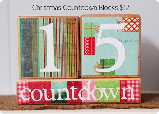 Christmas Countdown blocks