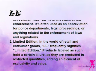 ▷ meaning of the name LE
