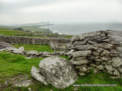 beehive huts outside Dingle town in Ireland