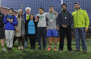 Municipalidad de Lautaro realiza la inauguración de la primera de siete canchas sintéticas en la comuna.