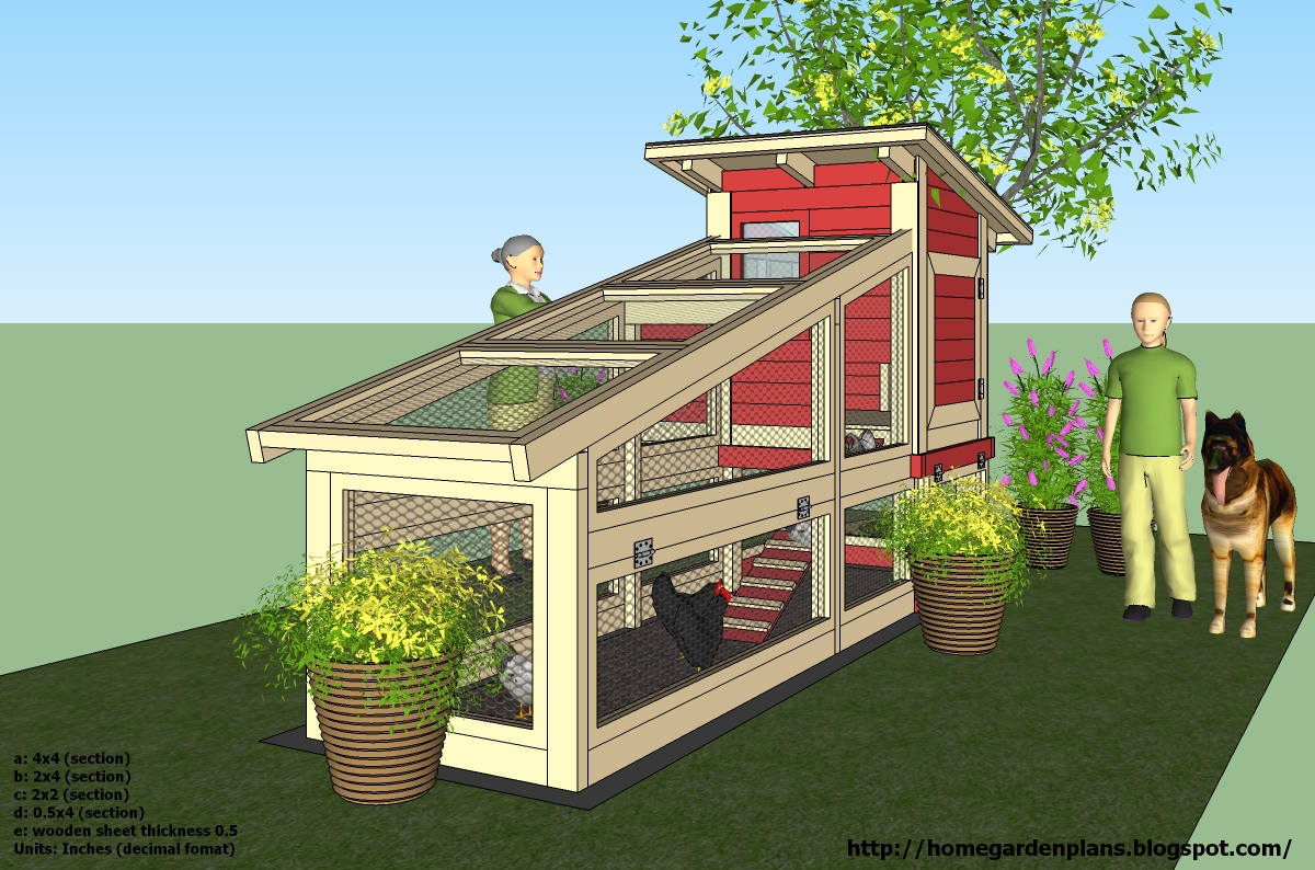 garden plans: S100 - Chicken Coop Plans Construction - Chicken Coop 