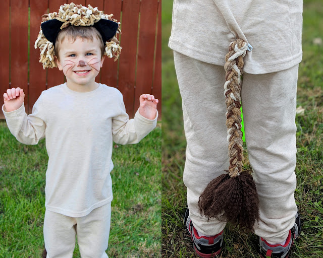 DIY Safari theme costume, Safari costume, couples costume, family costume,  kid costume, easy costume, Halloween costume, homemade costume, zoo theme costume, zoo animal costume, DIY animal costume, animal costumes, lion costume, DIY lion costume, kid costume, lion mane idea, lion tail idea