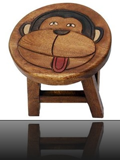 Tabouret en bois