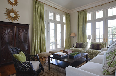 Site Blogspot  Upholstered Living Room Chairs on The Living Room Beautifully Painted In Leaf Green By Billet Collins