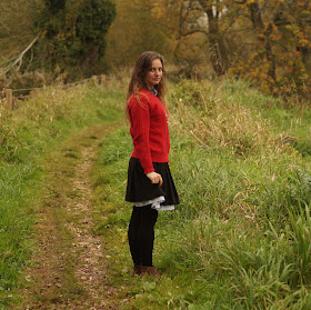 pillar box red jumper 