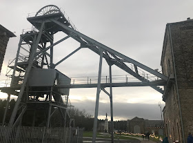 colliery wheels at the mine at woodhorn museum 