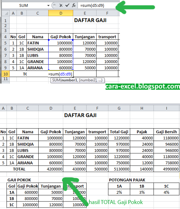 VLOOKUP dan HLOOKUP di Excel ~ Tips Excel