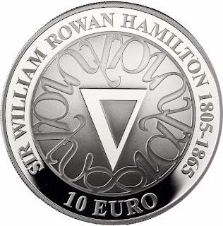 Ireland 10 Euro Silver Coin 2005 Sir William Rowan Hamilton Birth 200th Anniversary