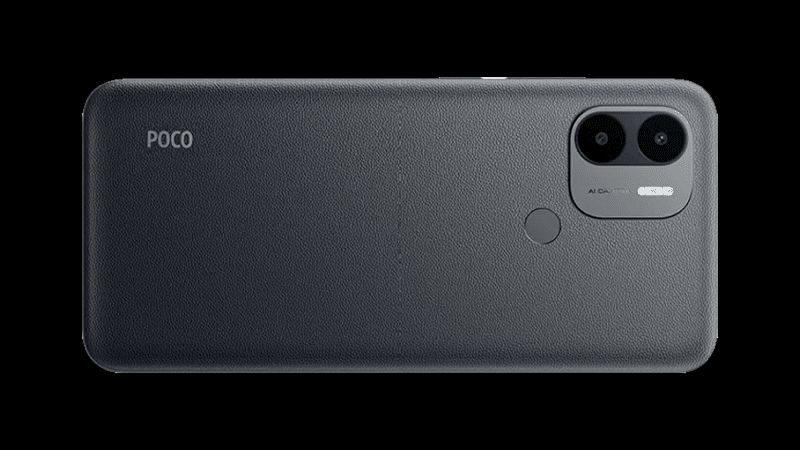 POCO C51 back design in Power Black