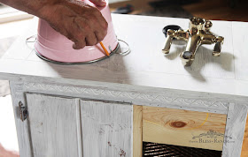 Upcycled Nightstand to Play Kitchen Bliss-Ranch.com #playkitchen