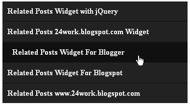 Related Posts Widget