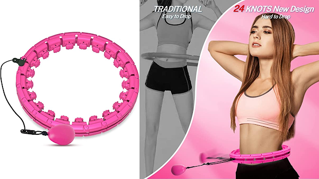 Brebon Weighted Hoola Exercise Fit Hoops Plus Size for Weight Loss
