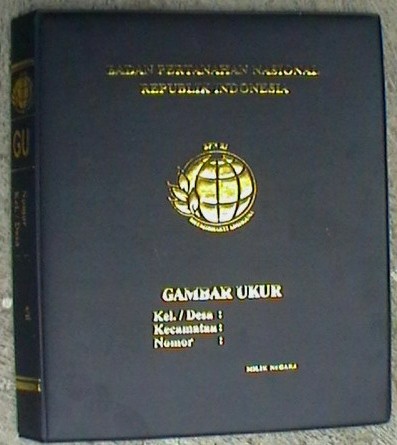 album Buku Tanah Warkah Surat Ukur GU standar BPN RI