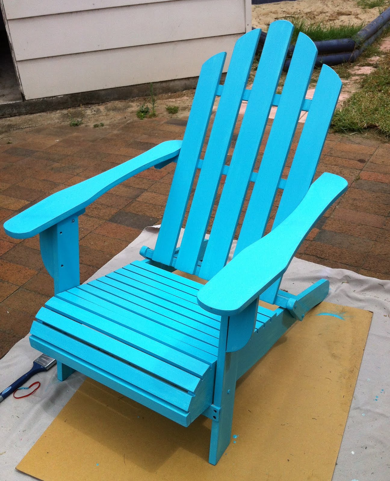 Giggleberry Creations!: Wooden Beach Chair Makeover!