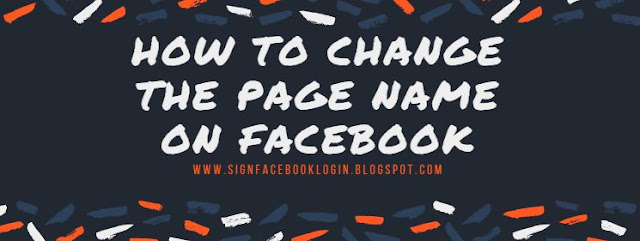 How To Change The Page Name On Facebook