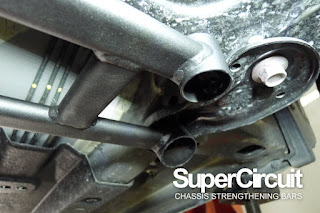 SUPERCIRCUIT Front Lower Brace reinforces the Perodua Bezza Front Lower Sub-frame