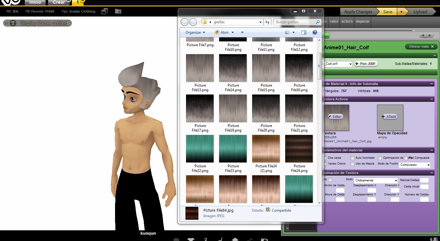 IMVU Texturas para cabello. | Hacking of God