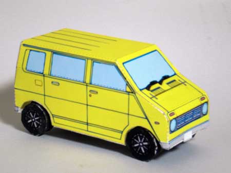 Honda Life Step Van Papercraft