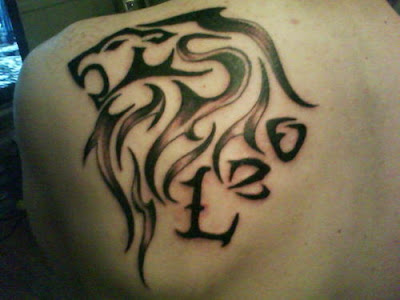 Strenght Leo Tattoo Tribal