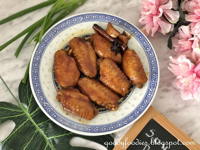 soy braised chicken wings recipe