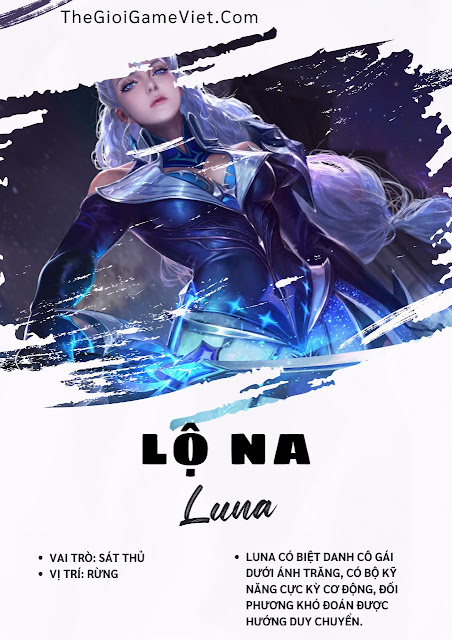 Honor Of King: Lộ Na - Luna phân tích kỹ năng, gợi ý trang bị và các ý tưởng chơi 2024