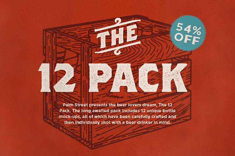 The 12 Pack - Bottle Mock-Ups