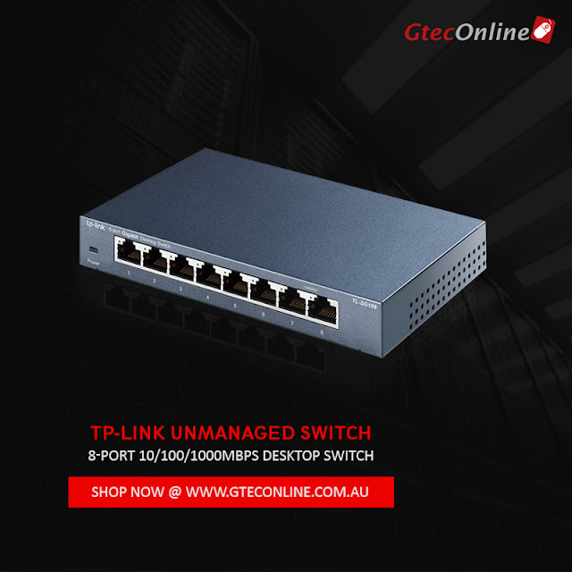 TP-LINK, 8 PORT UNMANAGED SWITCH