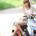 Lee Eun Hye korean girl cute korean with motobike