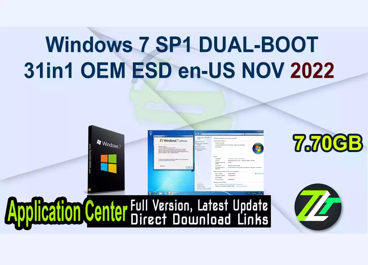 Windows 7 SP1 DUAL-BOOT 31in1 OEM ESD en-US NOV 2022 