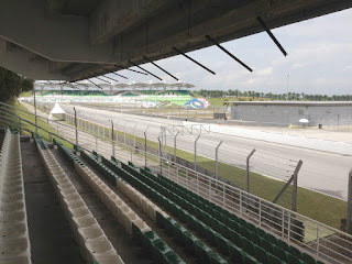 Main grandstand overlooking front straight