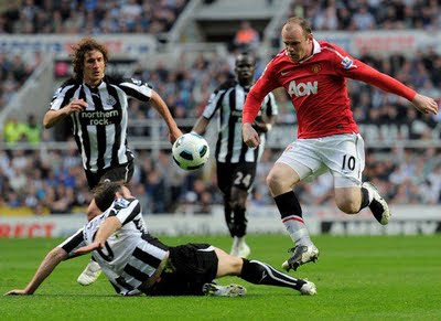 Wayne Rooney Manchester United vs Newcastle United Barclays Premier League