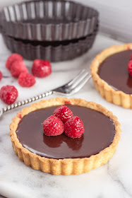 Raspberry Truffle Tart | Cooking on the Front Burner #chocolatetart