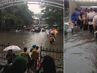 Kata Ahok Jakarta Bebas Banjir, Sore Kemarin Mabes Polri Kebanjiran, yang Ga Pernah Banjir Selama 31 Tahun
