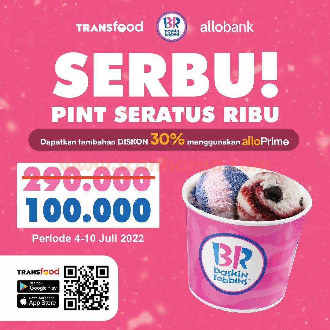 BASKIN ROBBINS Promo SERBU! Pint Seratus Ribu