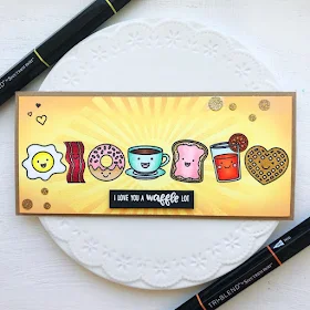 Sunny Studio Stamps: Breakfast Puns Customer Card by Ashley Hughes