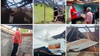 Anggota DPRD kota Bitung komisi lll dari Fraksi PDI-Perjuangan kunjungi Lokasi Bencana Angin Puting Beliung