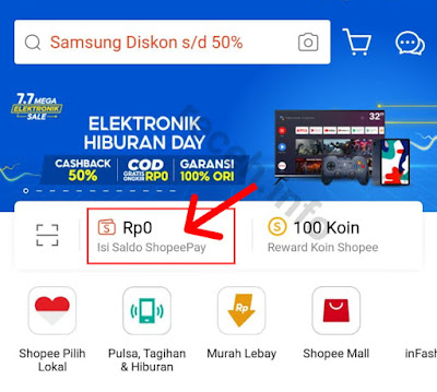 Cara Melihat Nomor Shopeepay kita