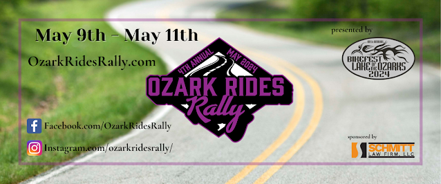 Ozark Rides Rally, Lake of the Ozarks, May 9-11, 2024