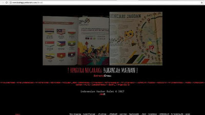 Bendera Terbalik, Hacker Indonesia Bajak Situs Malaysia