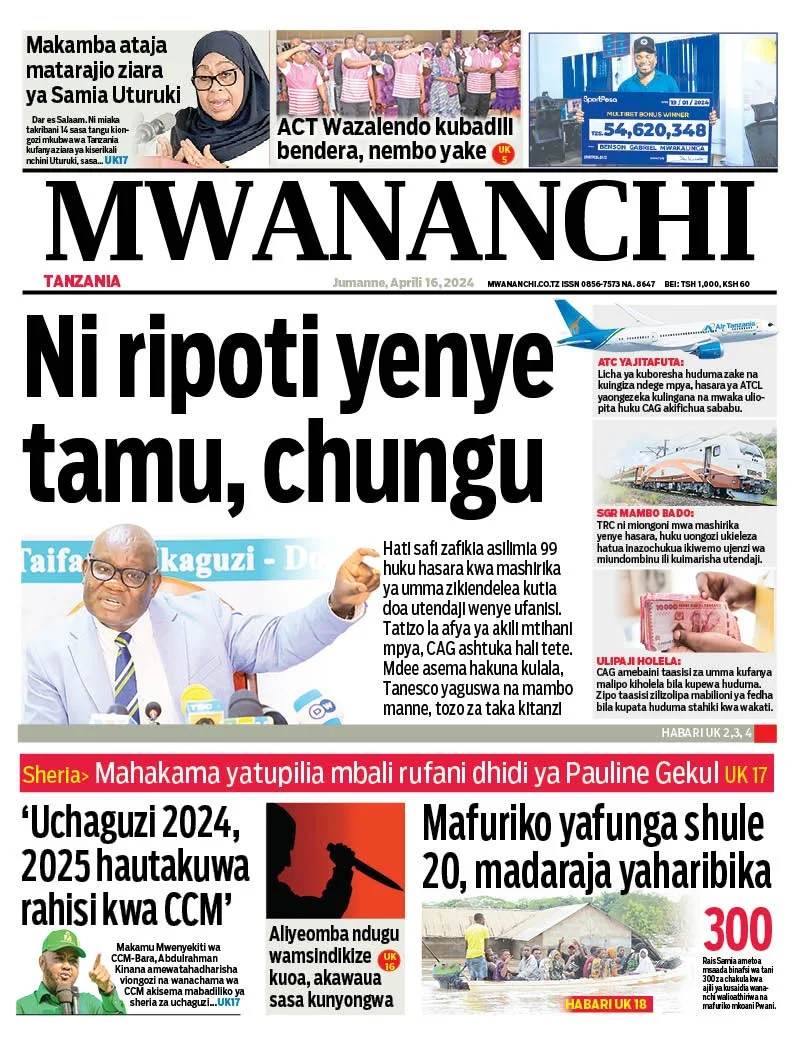 Haya Hapa Magazeti ya Leo Tarehe 16 April 2024