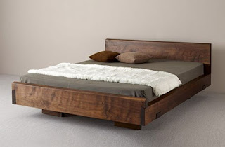 tempat tidur kayu minimalis modern 1