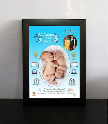 Free to download new born baby frame (PSD)