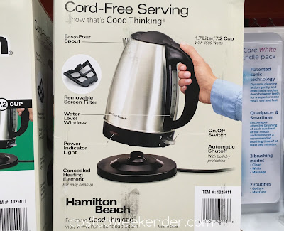 Costco 1025011 - Hamilton Beach Electric Kettle 40993E - great for any tea lover