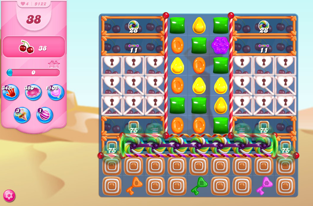 Candy Crush Saga level 9122