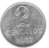 Second Cruzeiro (Novo)- 2 centavos coin 1965, 1969, 1974